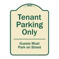 Signmission Designer Series-Tenant Parking Guests Park On Street Heavy-Gauge Aluminum, 24" x 18", TG-1824-9882 A-DES-TG-1824-9882